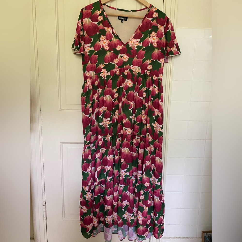Mixed by Nasrin Fig Dress